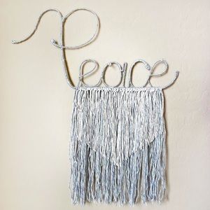 PEACE Wall Decor Bohemian Handmade Letter Catcher